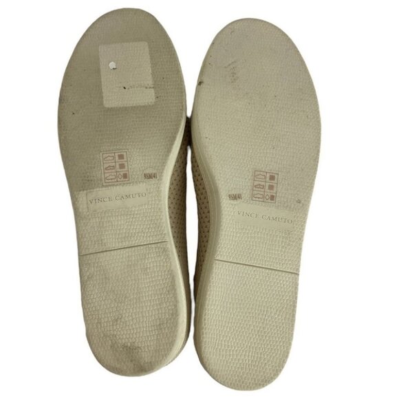 Vince Camuto Beige Nude Washable Knit Slip On Sneakers Size 9.5 Nordstrom Shoes - Picture 8 of 10